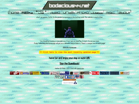 Website screenshot