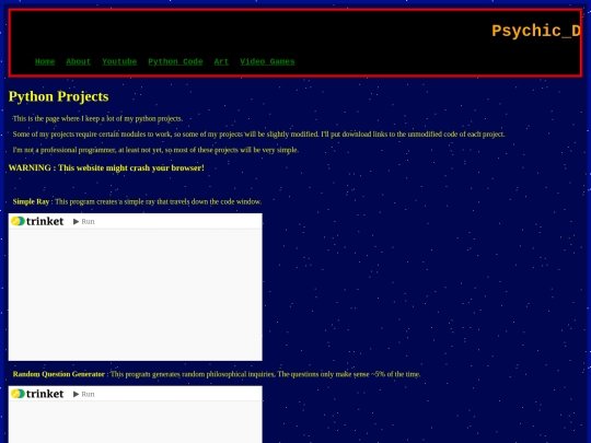 Website screenshot