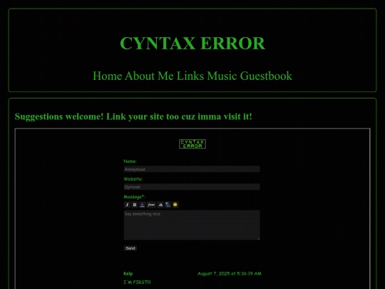 Website screenshot