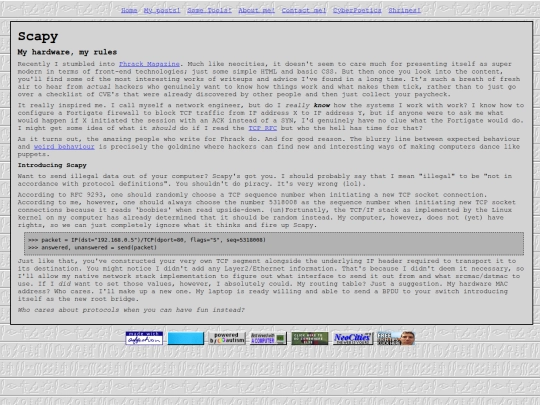 Website screenshot