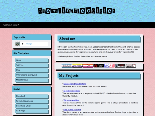 Website screenshot
