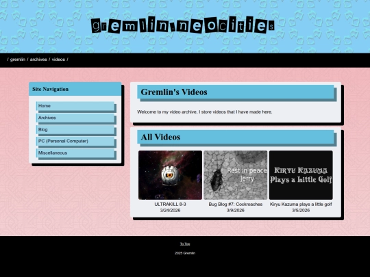 Website screenshot