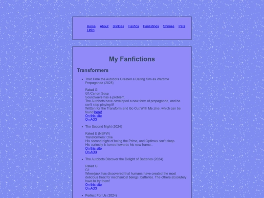 Website screenshot