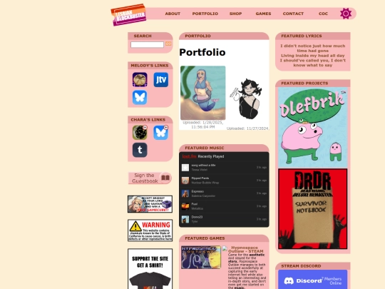 Website screenshot