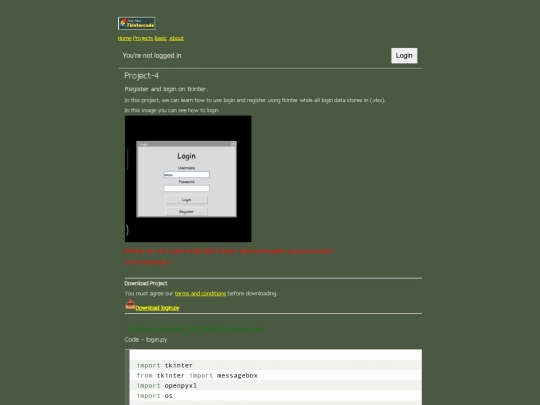 Website screenshot