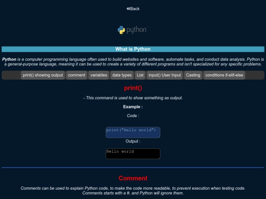Website screenshot