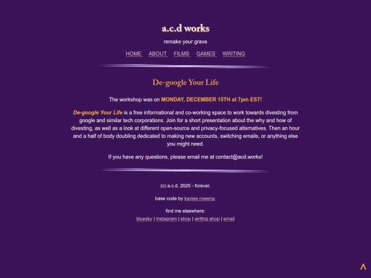 Website screenshot