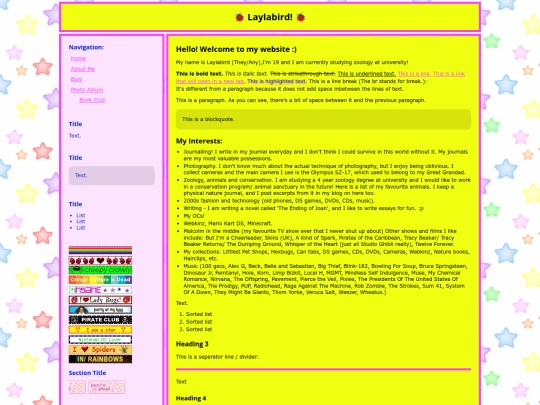 Website screenshot