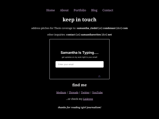 Website screenshot