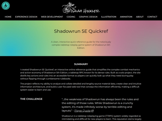 Website screenshot