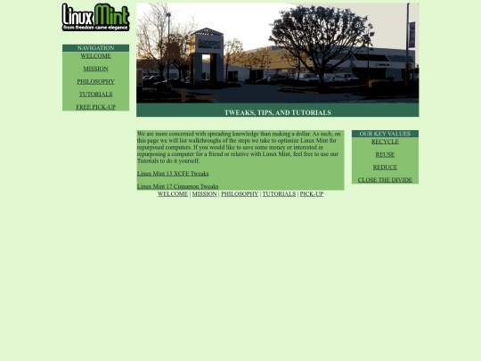 Website screenshot