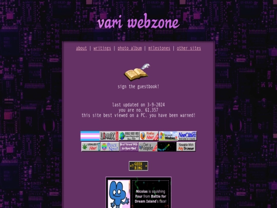 Website screenshot