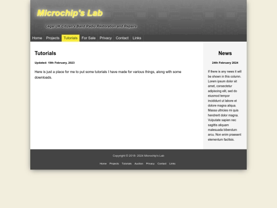 Website screenshot