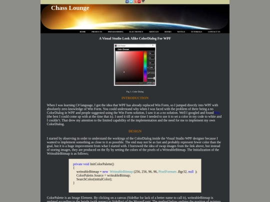 Website screenshot