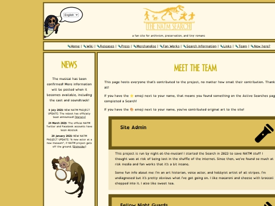 Website screenshot