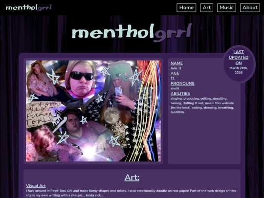 Website screenshot