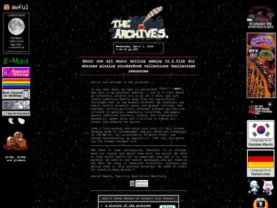 Website screenshot