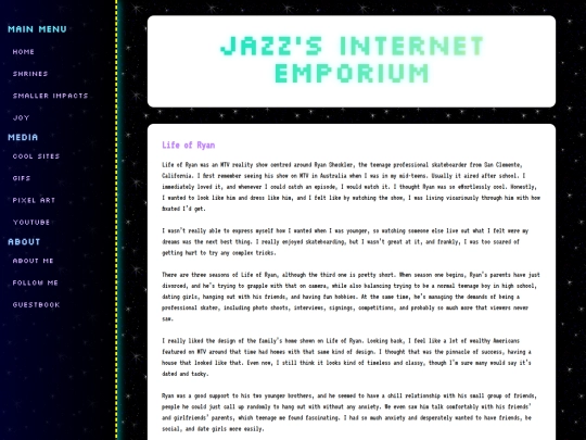 Website screenshot