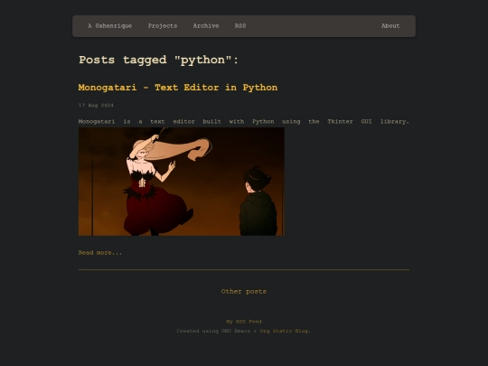 Website screenshot