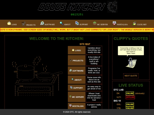 Website screenshot