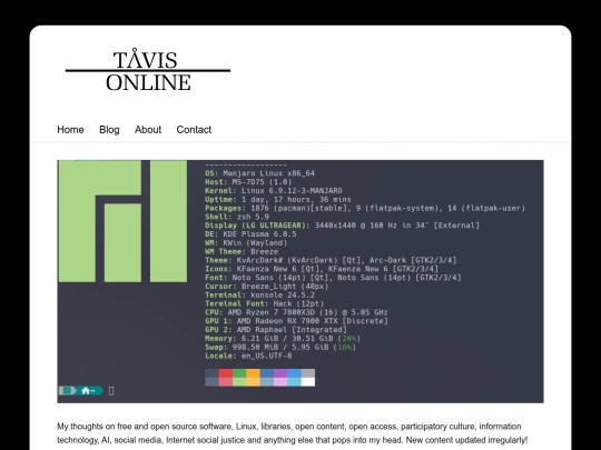 Website screenshot