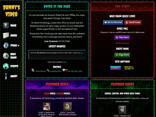 Website screenshot
