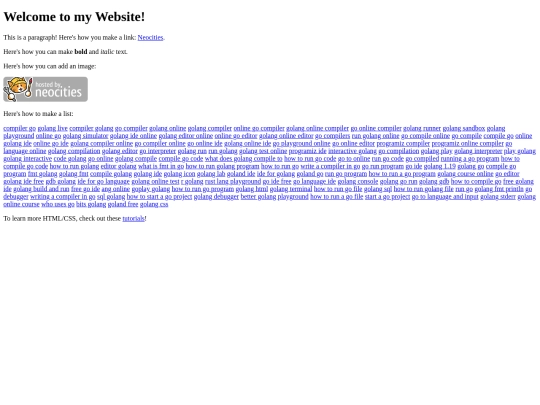 Website screenshot